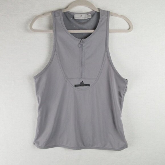 adidas Tops - Adidas by Stella McCartney Zip Down Tank Top Size 36 Gray Climachill
